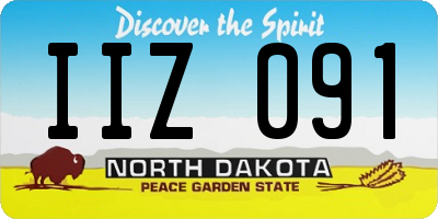 ND license plate IIZ091