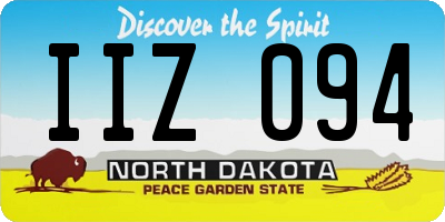 ND license plate IIZ094