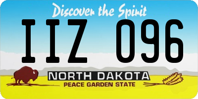 ND license plate IIZ096