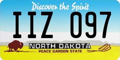ND license plate IIZ097