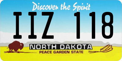 ND license plate IIZ118