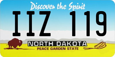 ND license plate IIZ119