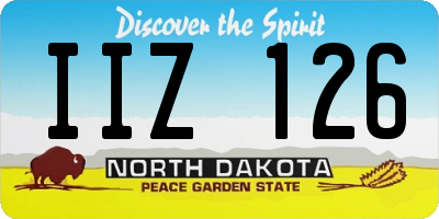 ND license plate IIZ126