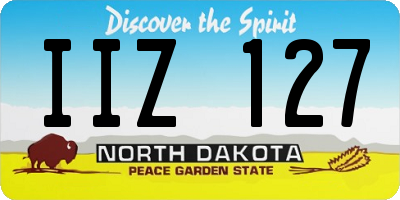 ND license plate IIZ127