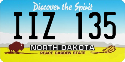 ND license plate IIZ135