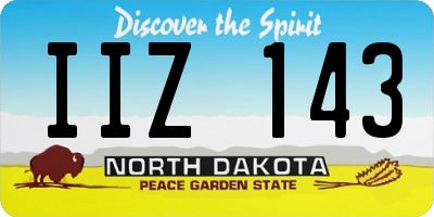 ND license plate IIZ143