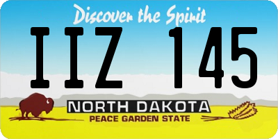 ND license plate IIZ145