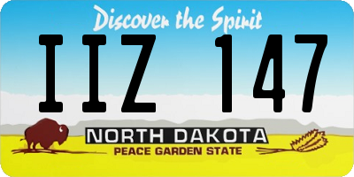 ND license plate IIZ147