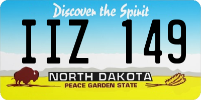 ND license plate IIZ149