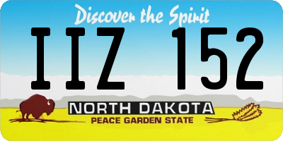 ND license plate IIZ152