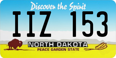 ND license plate IIZ153