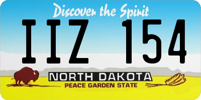 ND license plate IIZ154