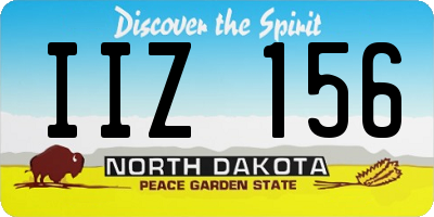 ND license plate IIZ156