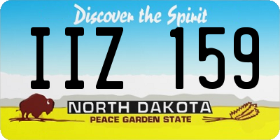 ND license plate IIZ159