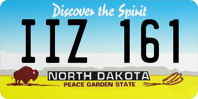 ND license plate IIZ161