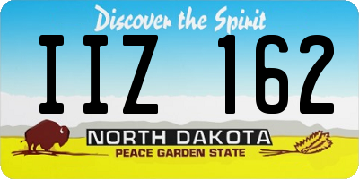 ND license plate IIZ162
