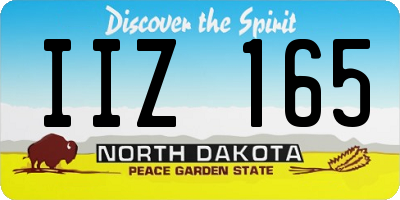 ND license plate IIZ165