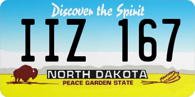 ND license plate IIZ167