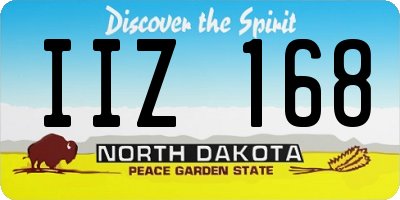 ND license plate IIZ168