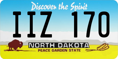 ND license plate IIZ170