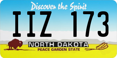 ND license plate IIZ173
