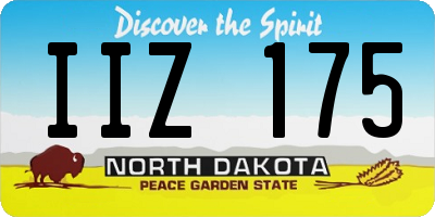 ND license plate IIZ175