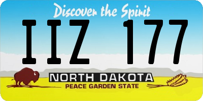 ND license plate IIZ177