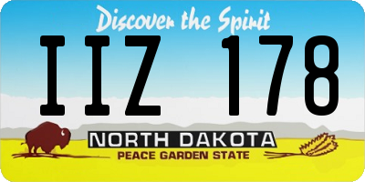 ND license plate IIZ178