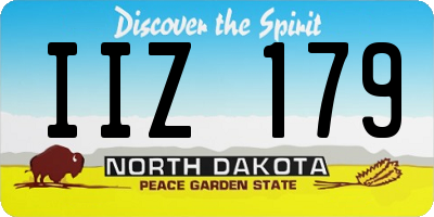 ND license plate IIZ179