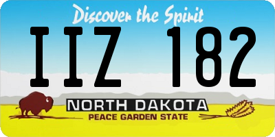 ND license plate IIZ182