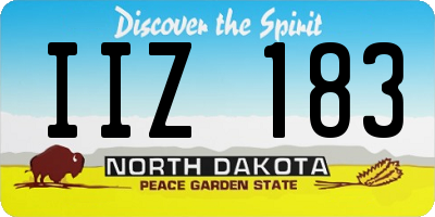 ND license plate IIZ183
