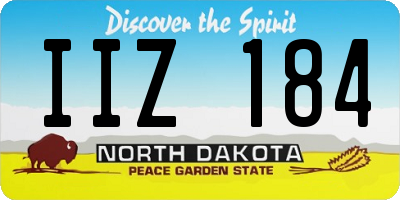 ND license plate IIZ184