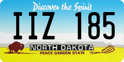 ND license plate IIZ185
