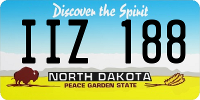 ND license plate IIZ188