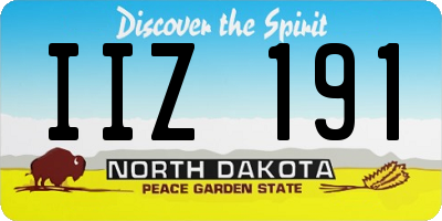 ND license plate IIZ191