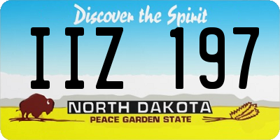 ND license plate IIZ197