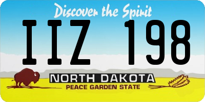ND license plate IIZ198