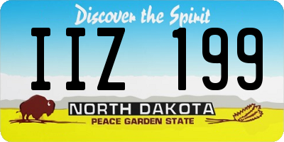 ND license plate IIZ199