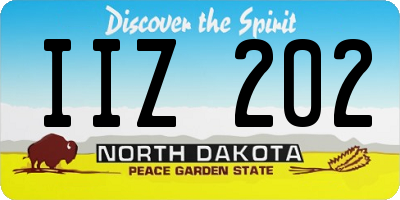 ND license plate IIZ202