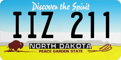 ND license plate IIZ211