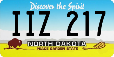 ND license plate IIZ217