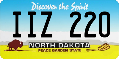 ND license plate IIZ220