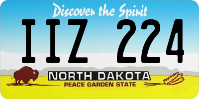 ND license plate IIZ224