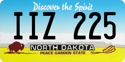 ND license plate IIZ225