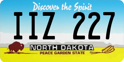 ND license plate IIZ227
