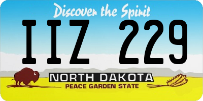 ND license plate IIZ229
