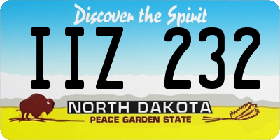 ND license plate IIZ232
