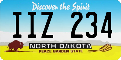 ND license plate IIZ234