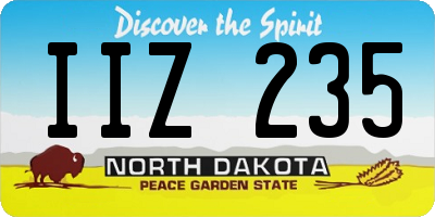ND license plate IIZ235