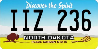 ND license plate IIZ236
